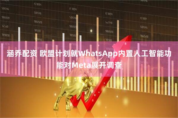 涵乔配资 欧盟计划就WhatsApp内置人工智能功能对Meta展开调查